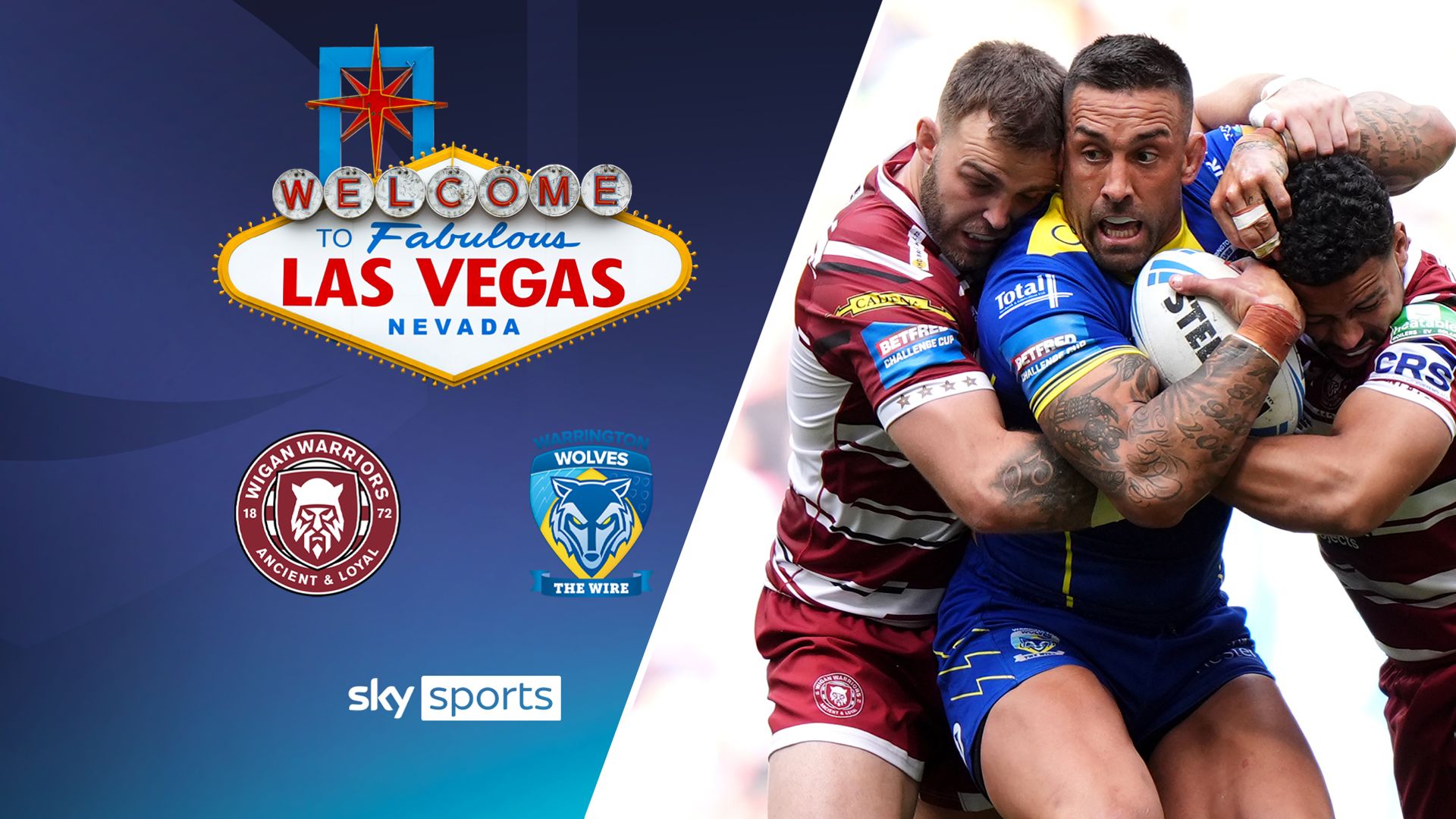 Rugby League in Las Vegas LIVE! Build-up to Wigan vs Warrington on Saturday