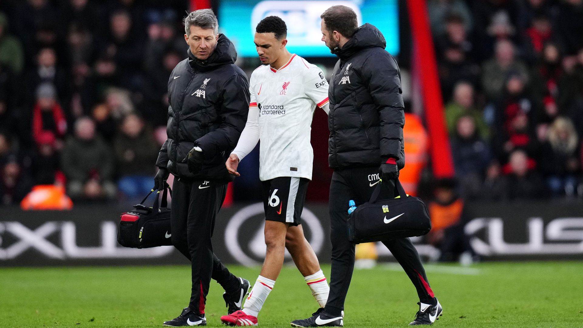 Trent a doubt for Spurs semi-final after injury at Bournemouth