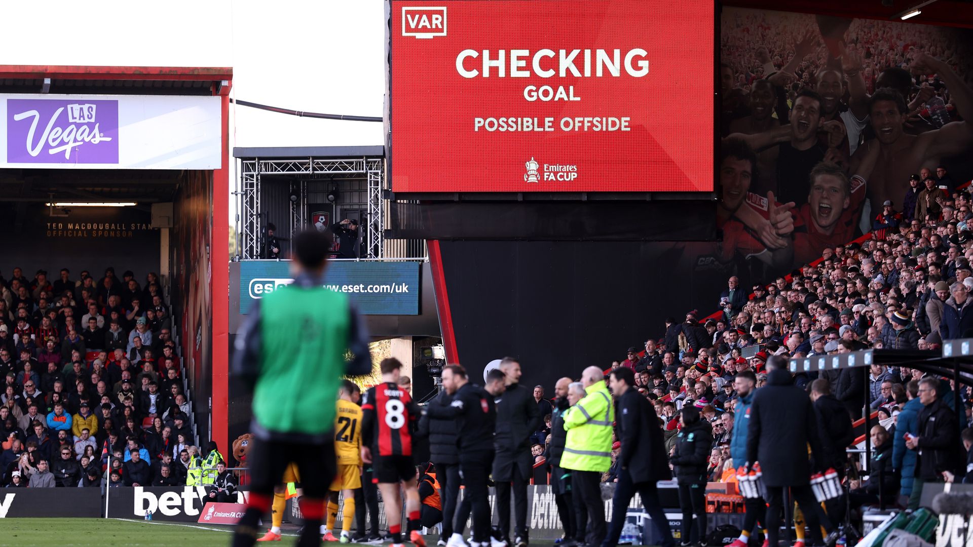 ‘Embarrassing’ – SEVEN-minute check in FA Cup despite new offside technology