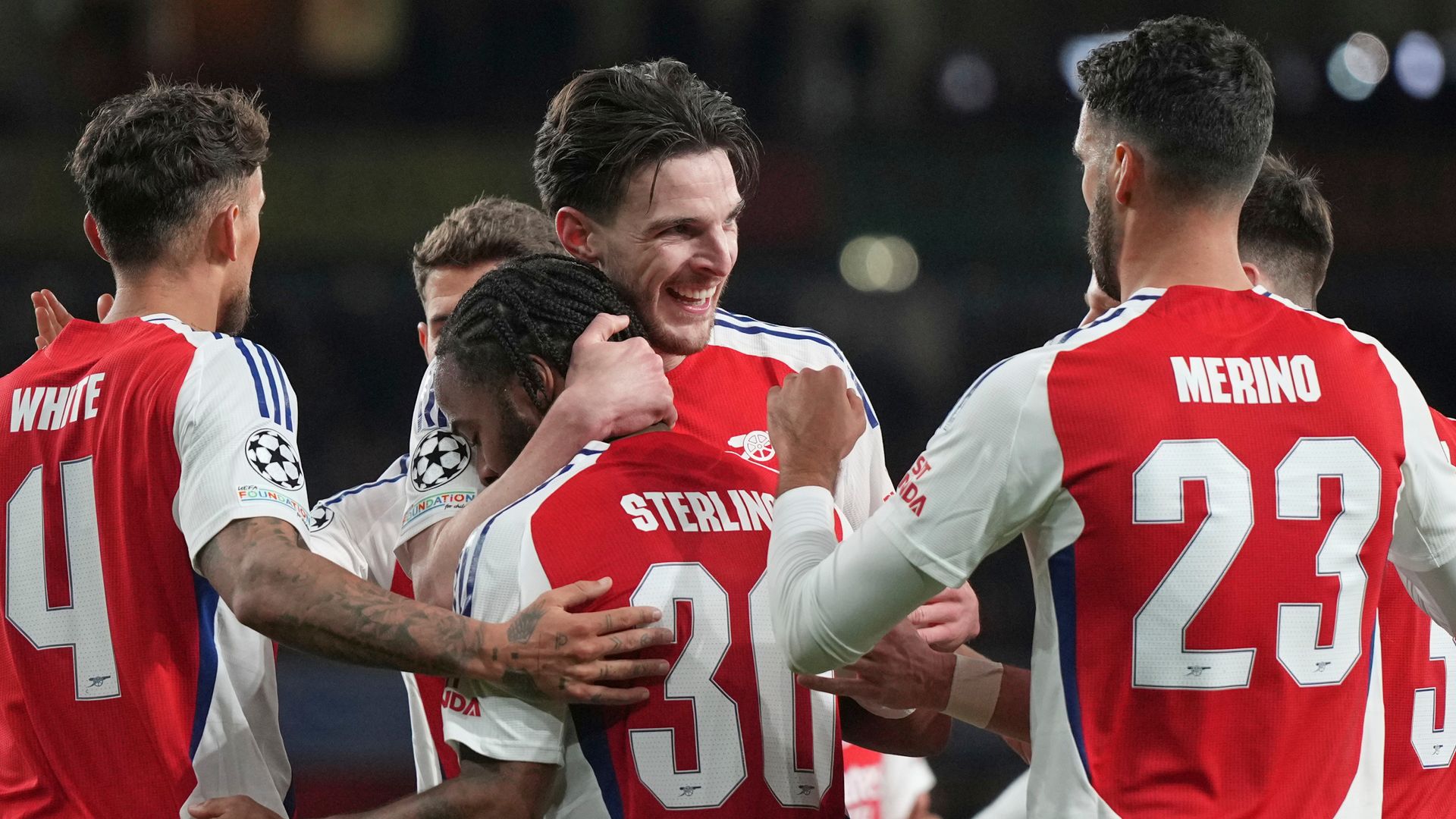 Sterling shines as Arsenal set up Real Madrid showdown with PSV draw