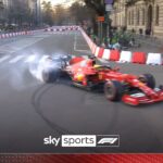 Hamilton and Leclerc do donuts in Milan streets!