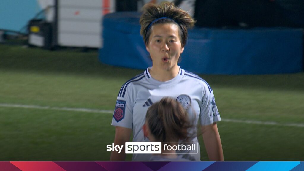 Momiki executes a perfect lob to get Leicester back in it