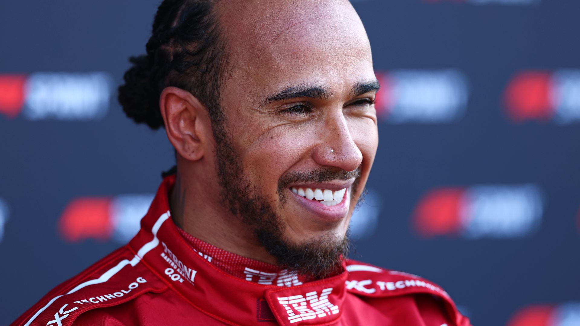 Hamilton ‘gobsmacked’ by first Ferrari pole and now eyeing Sprint win