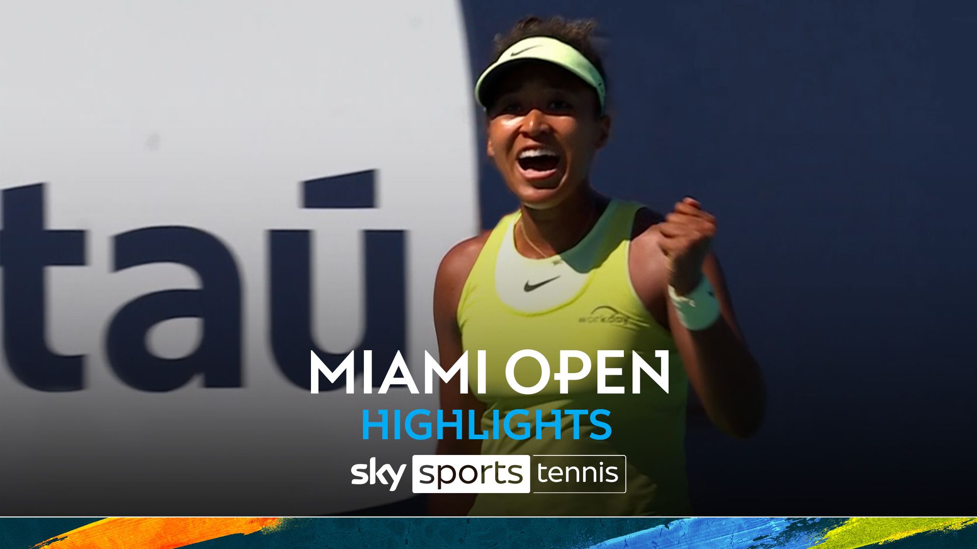 Osaka fights back from a set and a break down to progress in Miami