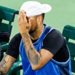 Kyrgios’ tennis future unclear after tearful Indian Wells retirement