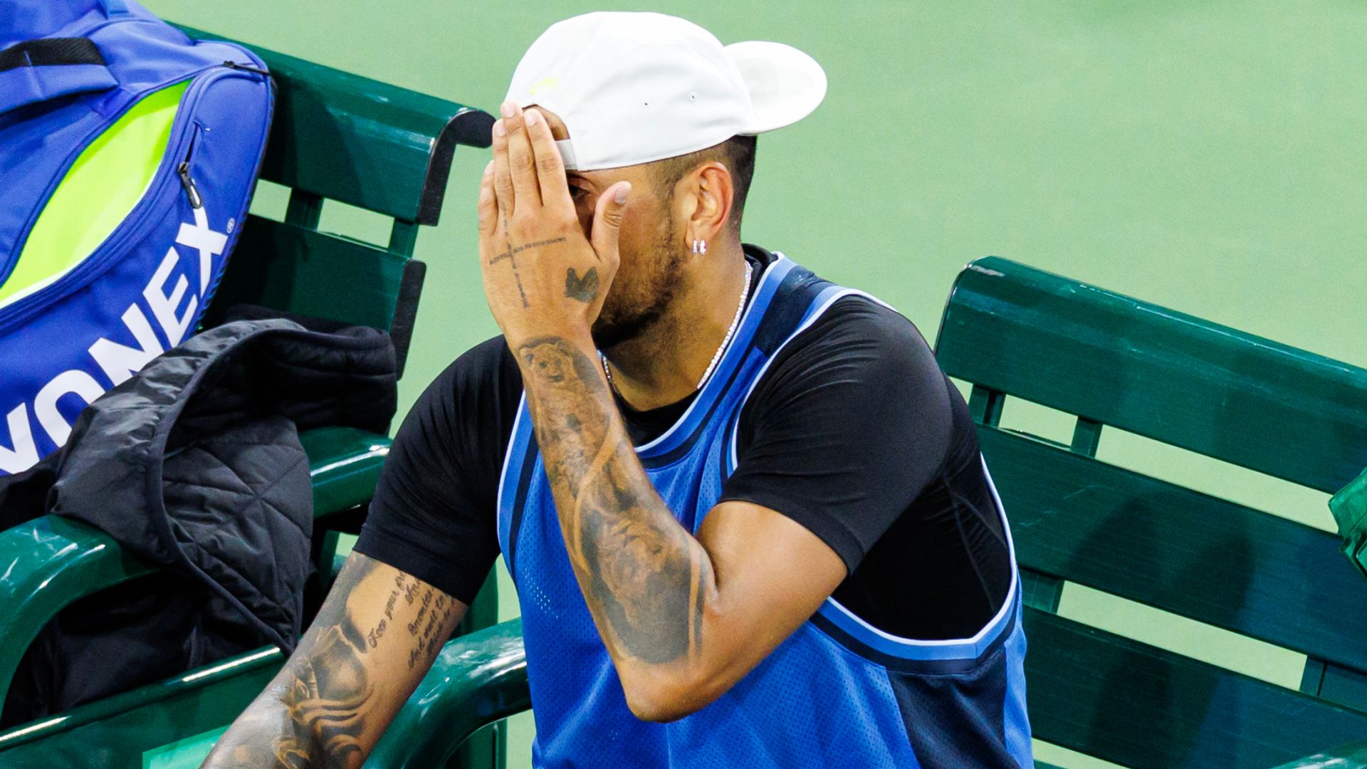 Kyrgios’ tennis future unclear after tearful Indian Wells retirement