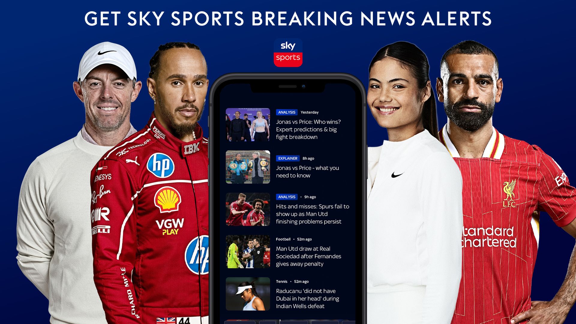 Sign up for Sky Sports push alerts