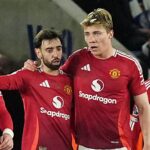 Hojlund and Garnacho score as Man Utd ease past Leicester