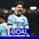 EQUALISER! Rice left all alone to fire Arsenal level